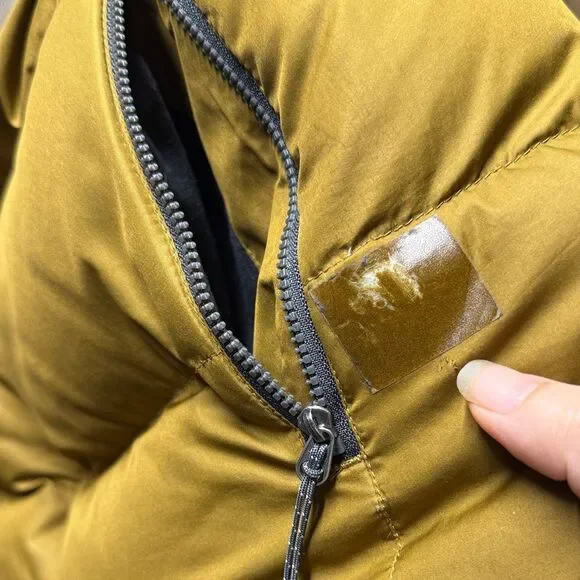 Eddie Bauer Men's EB650 Duck Down Puffer Jacket Size S Brown Full Zip Pockets - Picture 8 of 9